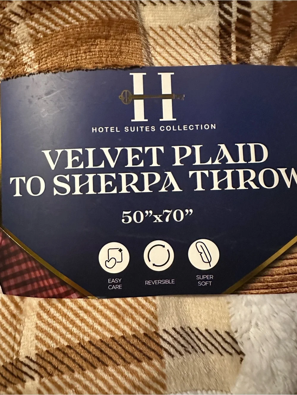Hotel Collection reversible velvet